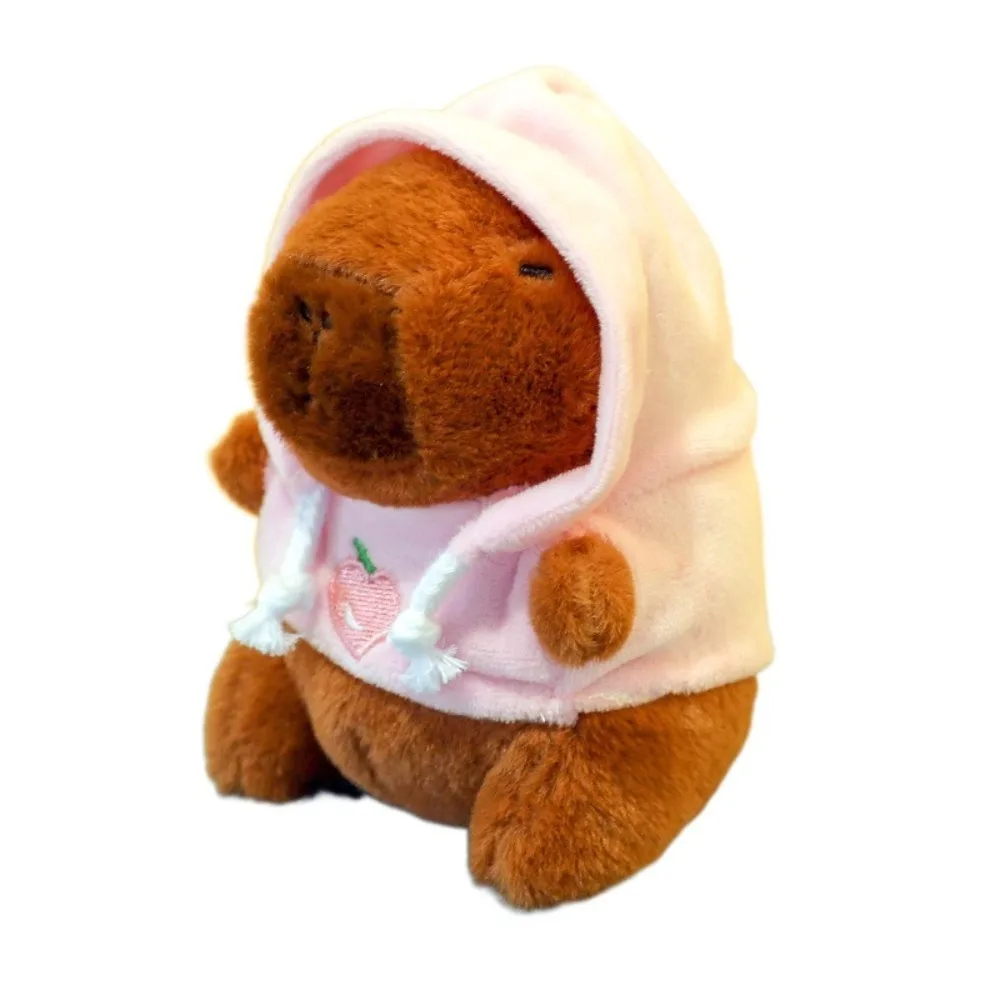 Cute Small Size Capybara Plush Toy With Wings Hoodie Simulation