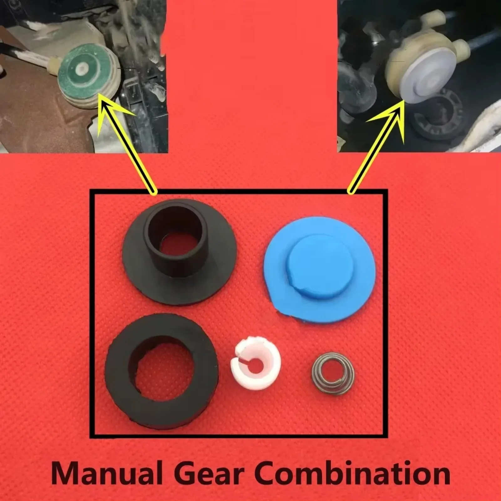Gearbox Control Cable Repair Kit For Opel/Vaxhaull MOKKA X Gear Linkage Repair Kit Gearbox Selector Shift Lever Cable end Connector Rebuild Bushing 55583307