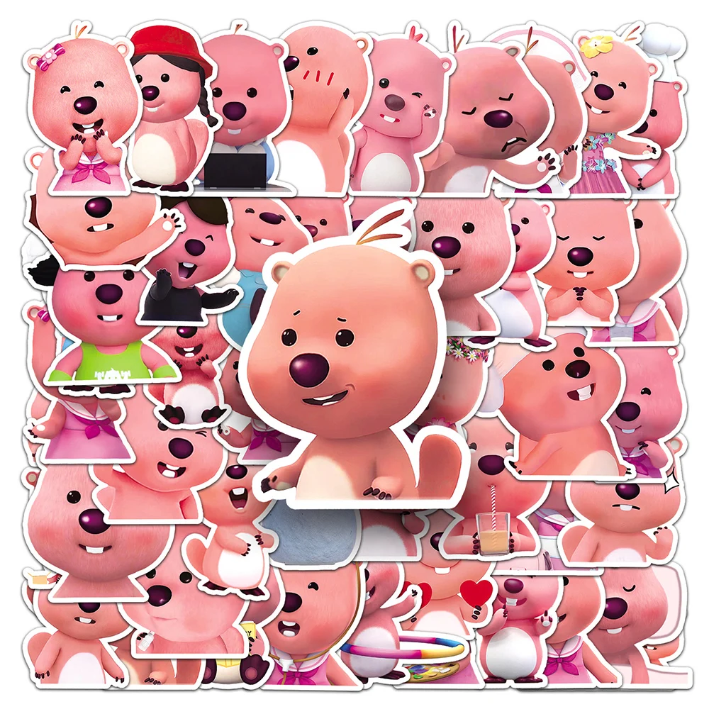 10/30/50pcs Kawaii Cartoon Loopy Stickers Aesthetic Kids Girls Decals Toys Decorative Stationery Phone Case Laptop Cute Sticker