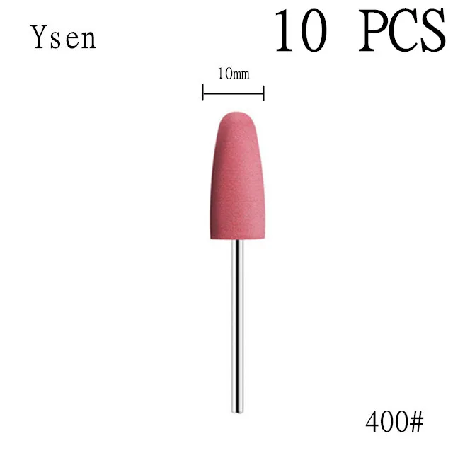 6-Piece Rubber Silicone Nail Drill Bit Set for Manicure and Polishing