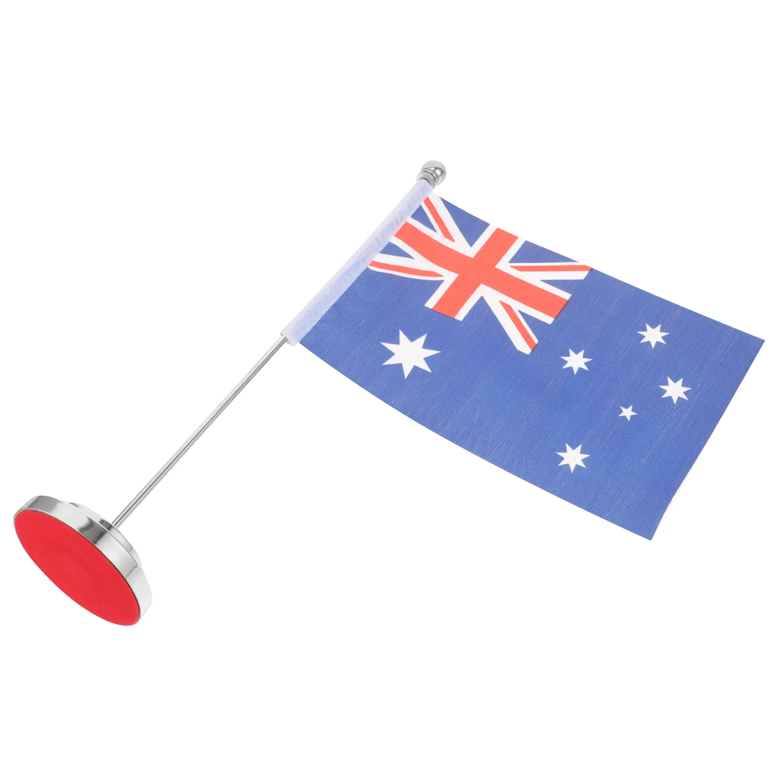 

1 Set of Desktop Australian Flag Office Desk Flag Decor Country Flag Ornament Tabletop Flag with Stand