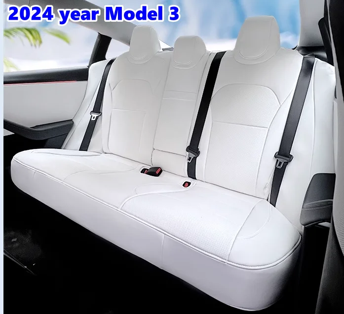 GENTRE Coprisedili per Auto per Tesla Model 3 2019 2020 2021 2022 2023 2024,Cuscini  per Sedili Anteriori e Posteriori Comfort Durevole Coprisedile Protettivo  Interni Accessori,B/White : : Auto e Moto