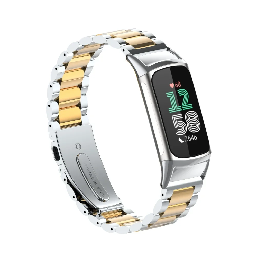 Premium Stainless Steel Adjustable Wristband - Elegant Metal Strap Bracelet Accessories