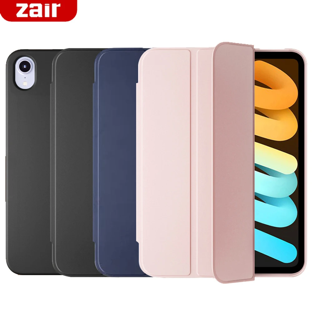 Soft Silicone Tablet Case Auto Wake & Sleep Stand Flip Smart Cover For Apple iPad mini 1 2 3 4 5 6 7.9 8.3 2014 2015