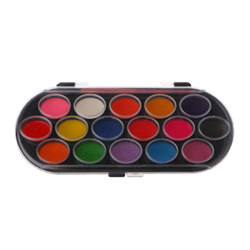 Watercolor Brush Set Painting Tray Craft Drawing Art Mini Kid Gift paint brushes art drawing tools 16Pcs