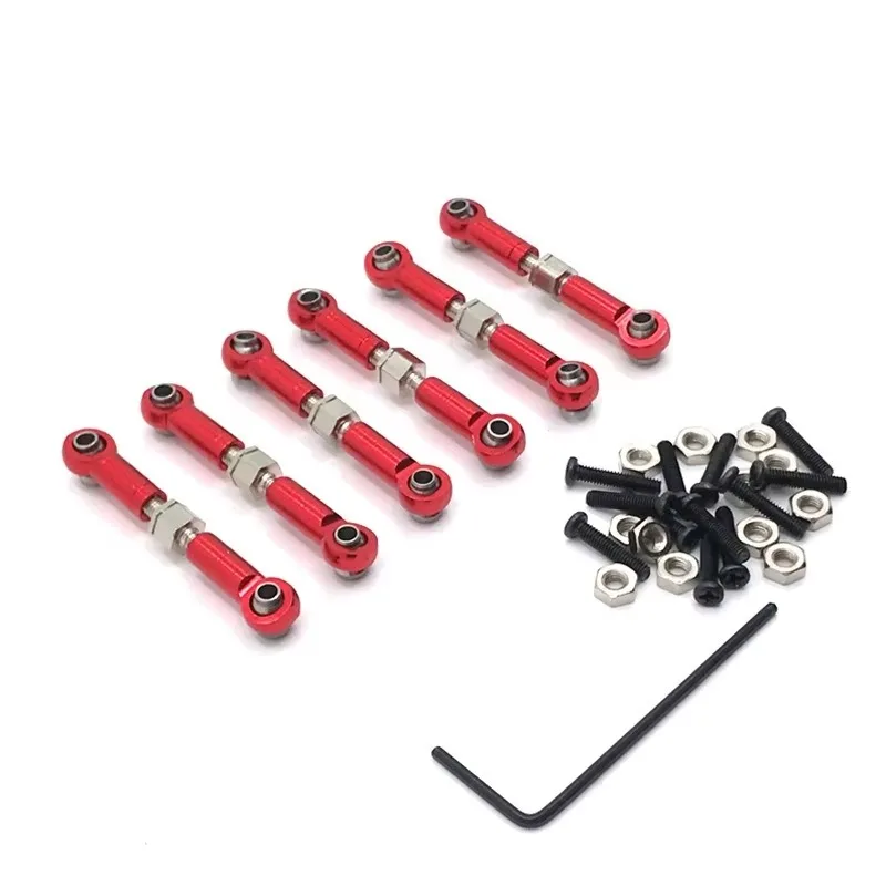 메탈 링키지 풀로드 전/후 서보 링크 타이로드 RC카 업그레이드 부품 Wltoys 184011 A949 A959 A969 A979 K929용 Lyr