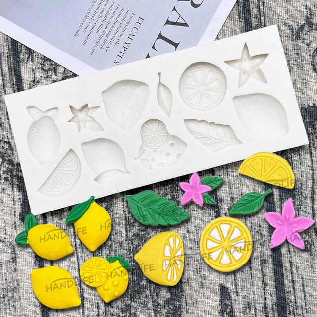 Citrom Narancssárga Szilikon Cukrász Penész Gyanta Szerszámok Csokoládé Cupcake Sütés Fondant Sütemény Díszítő