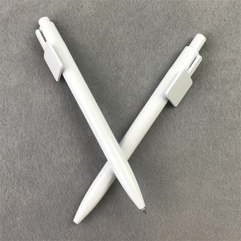 Low Price Wholesale Ballpoint Pen Customized Logo Heat Transfer Blank White Pen 100PCS free shipping 100pcs lot low price wholesale ballpoint pen customized logo heat transfer blank white pen