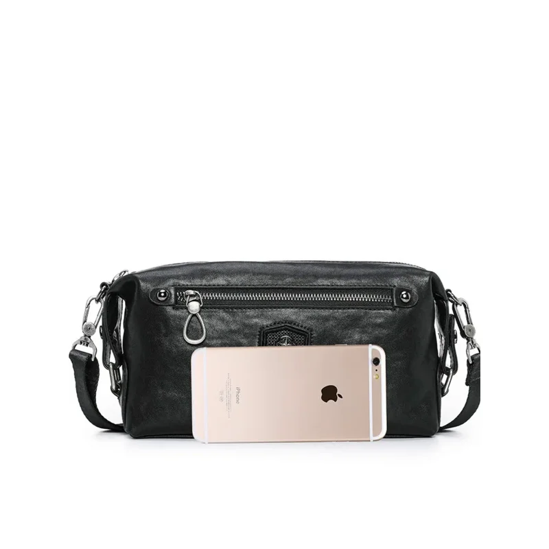 SENOFAN 2024 Shoulder Bag Men Pillow Clutch Genuine Cowhide Crossbody Messenger Bags For Man Large Capacity Ipad Hand Bag Male