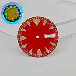 Green Luminous 28.5mm Sterile Watch Dial - NO LOGO 28.5mm (R - 1)