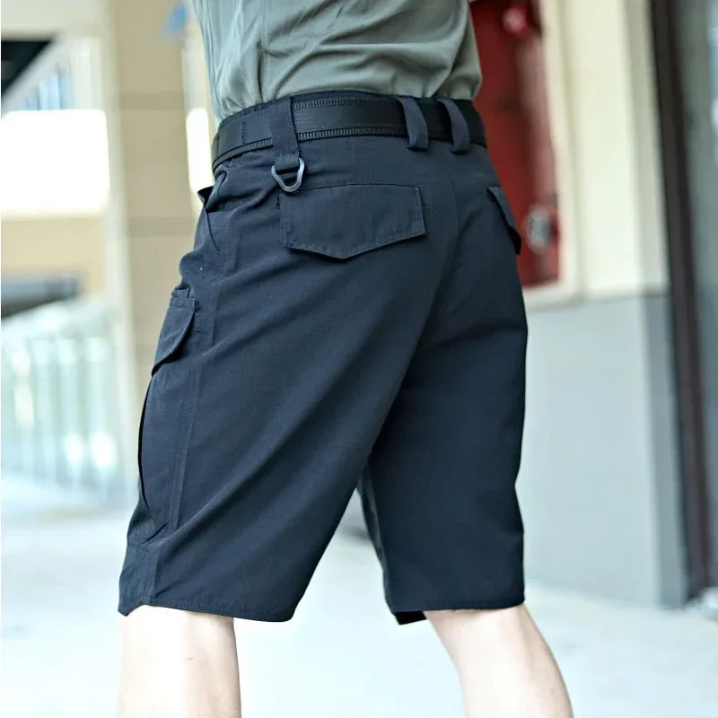 Man Shorts Summer Waterproof Tactical Cargo Shorts Quick Dry Men Trousers Multi-Pocket Breathable Overalls Outdoor Beach