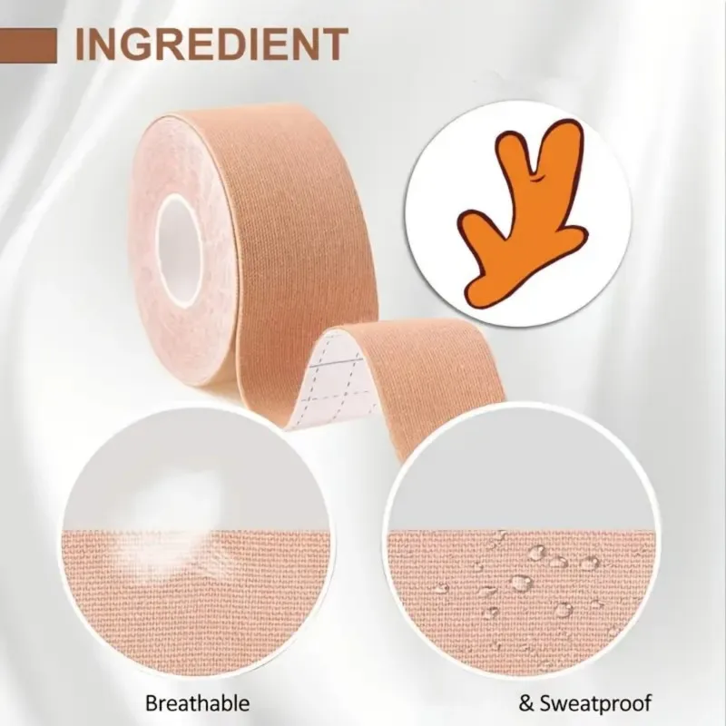 1/2 롤 높은 접착력, 피부 친화적인 통기성 접착제 방수 다기능 발 및 손 관리 붕대