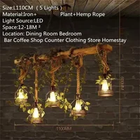 FAIRY American Country Pendant Lamp Retro Creativity Plant Music Restaurant Cashier Counter Bar Cafe Milk Tea Shop Chandelier 2