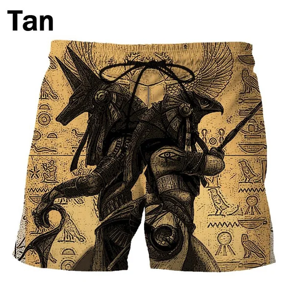 

Egypt Pharaoh 3d Printed Shorts New Funny Fashion Ethnic Style Cool Beach Shorts