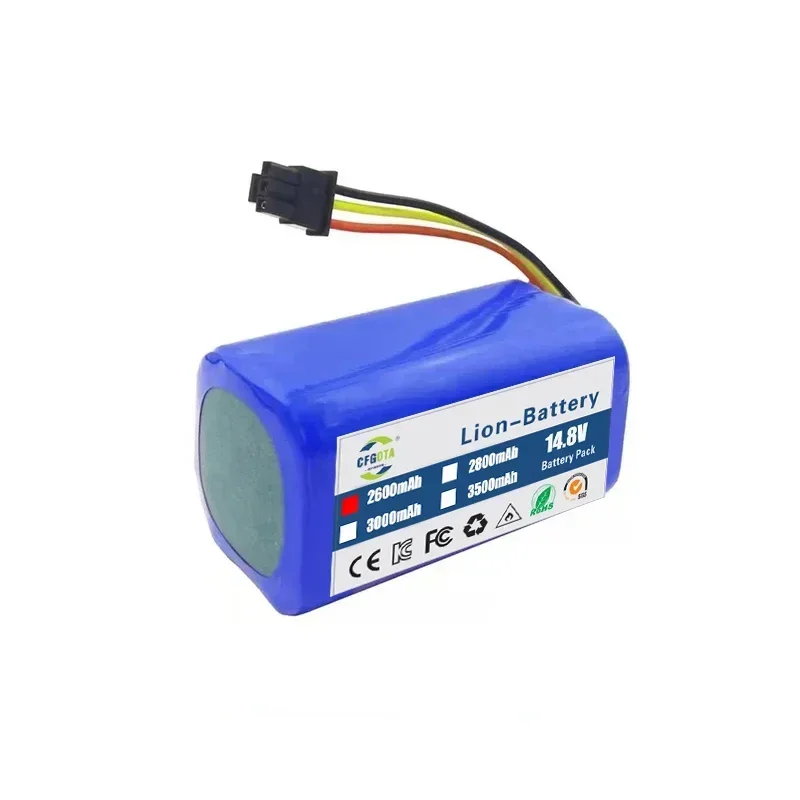 Robot Vacuum Cleaner Battery Pack vacuum cleaner battery battery replacement 100%.for Qihoo 360 S5 S7 T90 14.8v 3500mah Robotic Vacuum Cleaner Replacement Batteries.