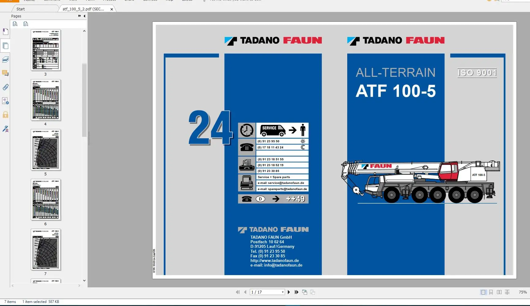 

Tadano Faun Mobile Crane Workshop & Part Catalog Manual Full Model DVD