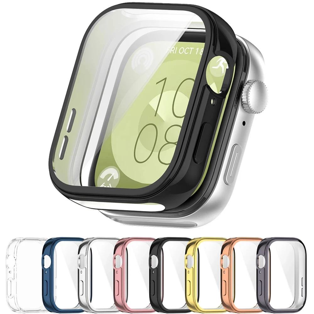 

Защитный чехол для часов из ТПУ для Huawei Watch Fit 3, защитная рамка для экрана с покрытием для Huawei fit3, аксессуары для часов