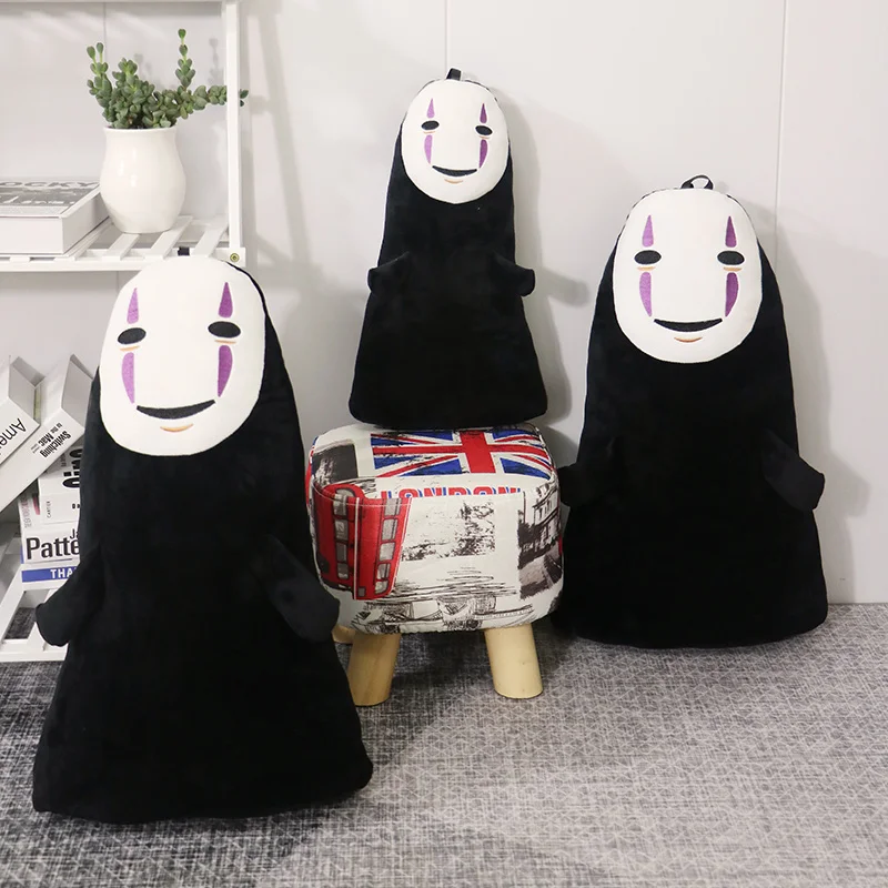 

40/60cm Cartoon No Face Man Plush Toy Anime Spirited Away Faceless Man Plushies Doll Cute Stuffed Pillow Ghost Soft Kids Toys
