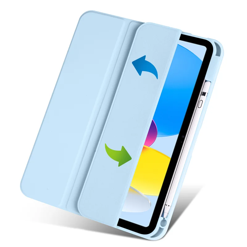 Enhanced Product Title: 

Premium iPad Case with Pen Holder and Clear Trifold Acrylic Back