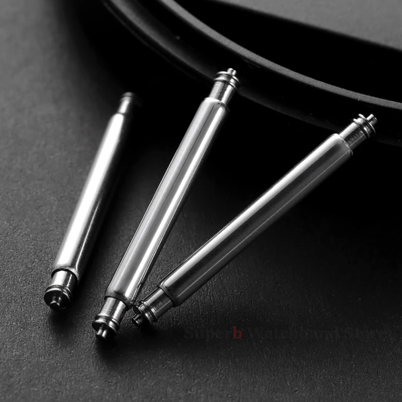 Versatile Metal Steel Spring Bar Set - 20pcs Watch Band Pins for Repair and Adjustment