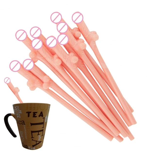 Great Nude Dick Straws Decorative Bar Drink Straws Safe Night Bar