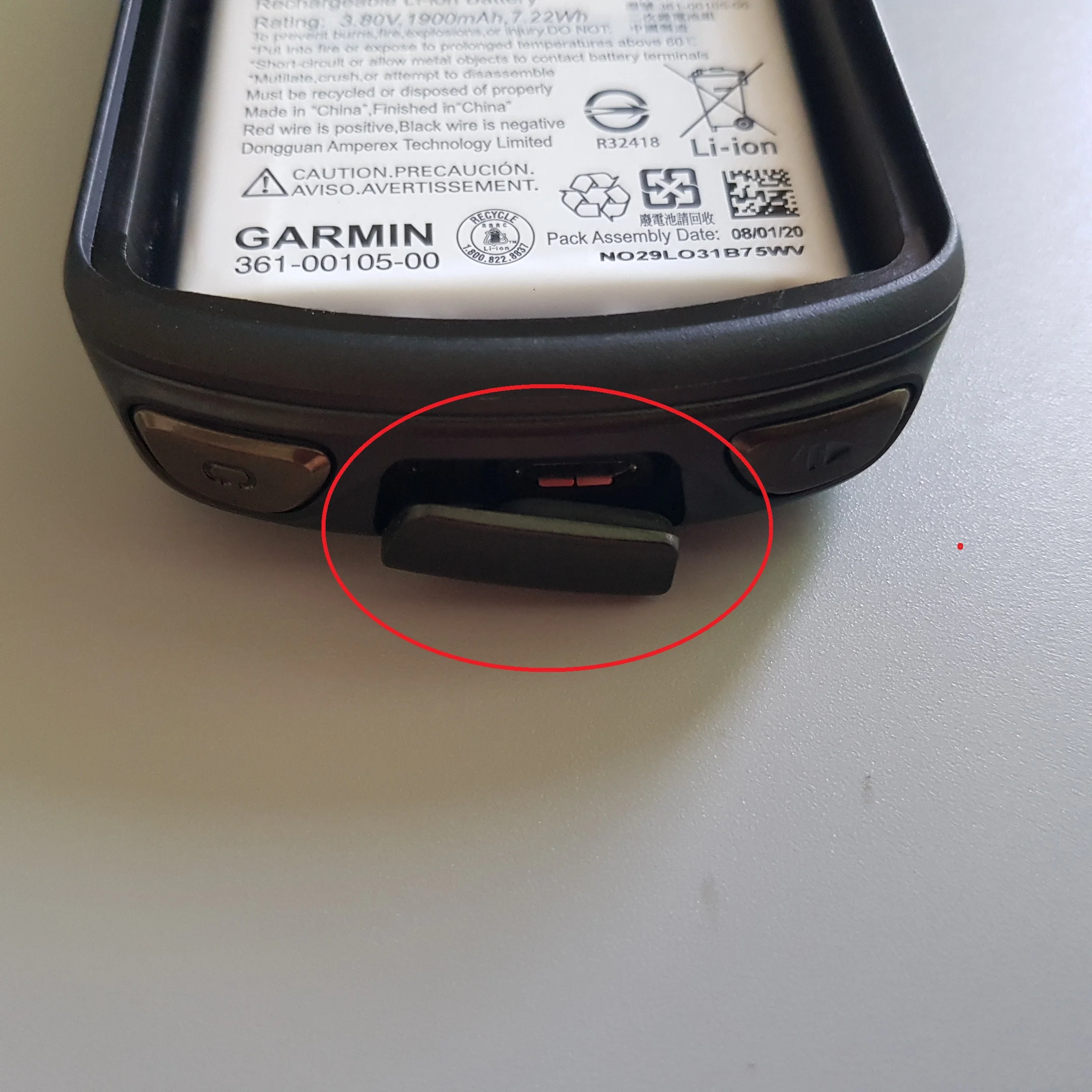 Tampa de Borracha para Garmin Edge 1030 Mais Peças de Substituição de Borracha Originais do Parafuso da Relação Inferior de Usb - Image 5