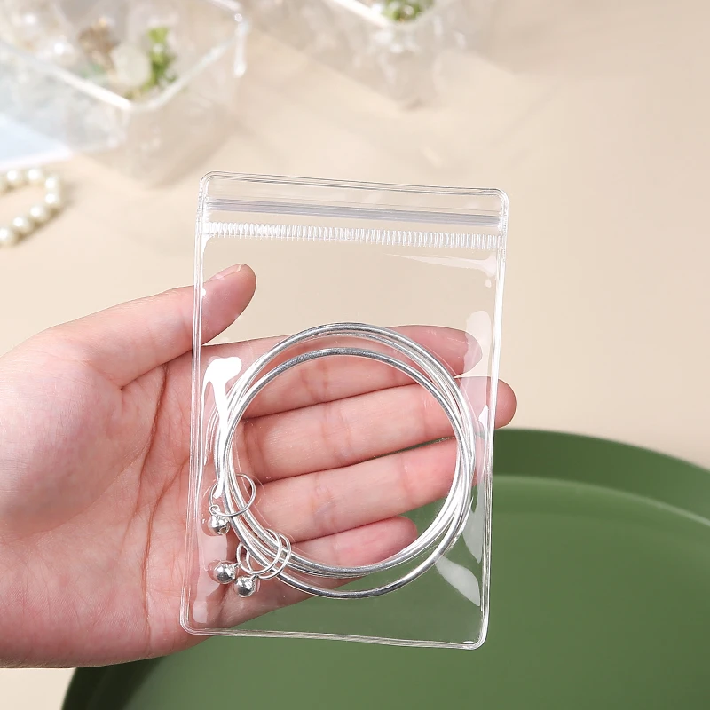 TETP 50Pcs Thicken Frosted Jewelry Packaging Zipper Bags Earring Bracelet  Necklace Accessories Storage Display Favors Dustproof - AliExpress