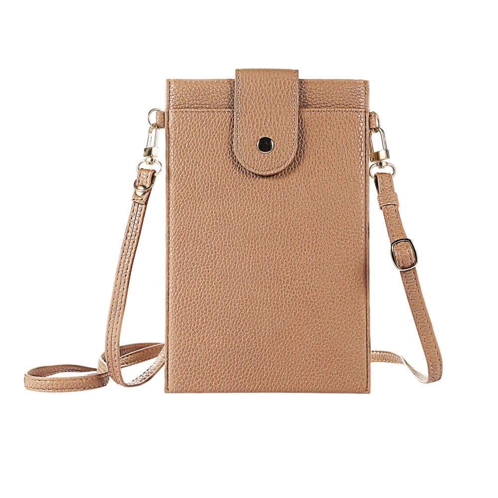 Women's Stylish PU Leather Crossbody Bag - Compact Shoulder Purse & Card Holder