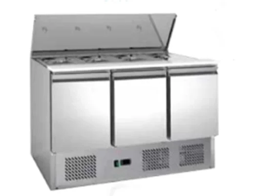 Restaurant Salad Sandwich Display Refrigerator Prep Table Salad Bar Counter - Image 2