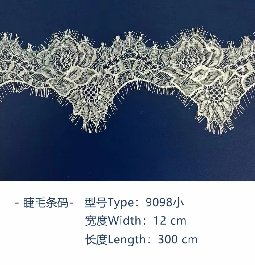 

Various styles eyelash,3yards per piece,9cm-12cm wide,eyelash lace trim, eyelash trim,HES0926