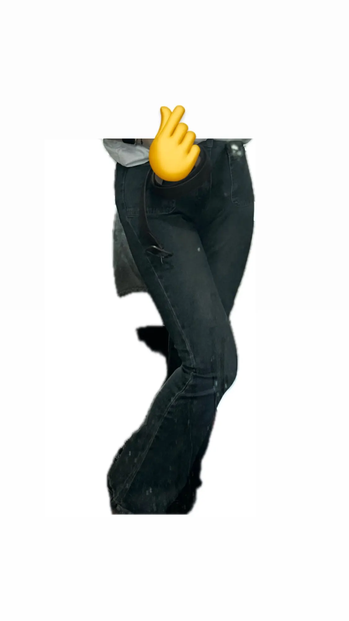 Women's Korean Y2K Bell Bottom Streetwear Denim photo review