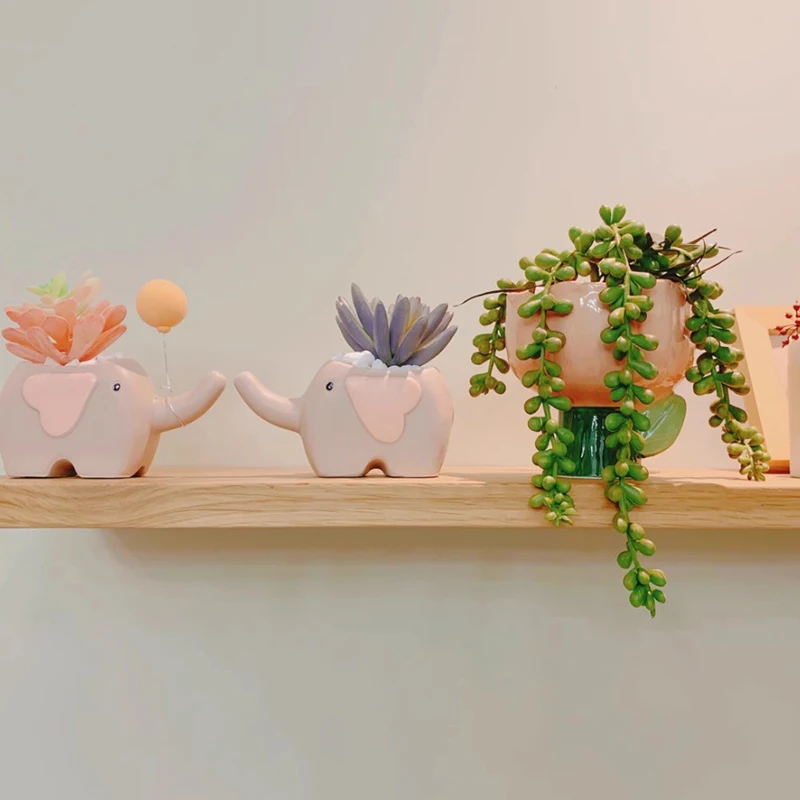 Ceramic Animal-Shaped Flower Pot for Home and Office Decor