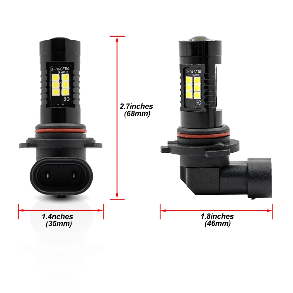 9006 HB4 LED Ȱ , ٰ ĻƮ B6 2006 2007 2008 2009 2010 2011   , 2x 1200Lm
