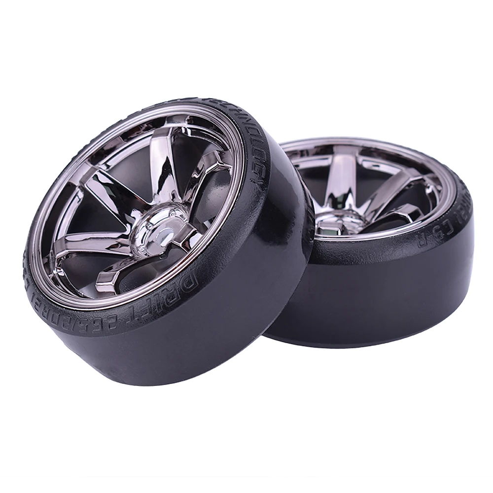 4PCS 1/10 RC Drift Cars Wheel Hub Hard Pattern Tyre for 1:10 HSP Redcat Wltoys WPL Tamiya Traxxas RC Drift Car Accessories Toys Scf77cfe0ac2a4ebb99130aa921e40370r