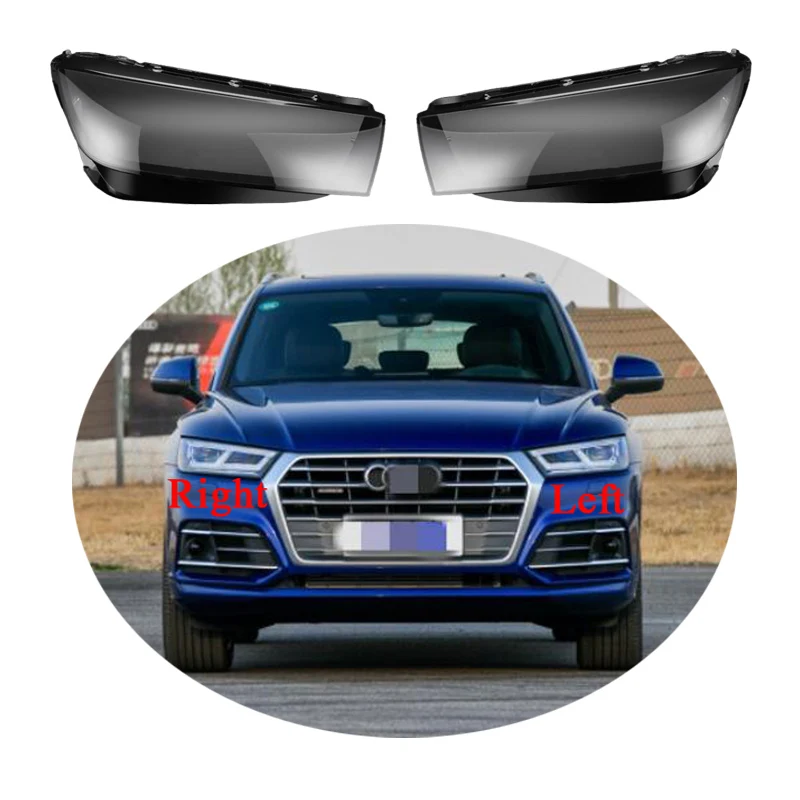

For Audi Q5 Q5L 2018 2019 2020 Headlamp Cover Transparent Lamp Shade Headlight Shell Lens Plexiglass Replace Original Lampshade