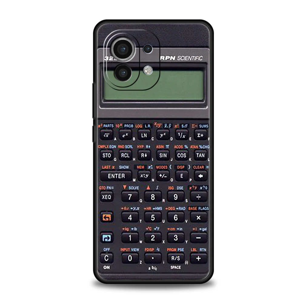 Vintage Retro Calculator Design Silicone Phone Case Cover