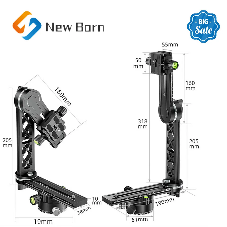 

SLR Camera 720 Rotary Patch Matrix PTZ Professional Photography Cantilever 3D Node Panoramic Tripod Head Adapter Accessories