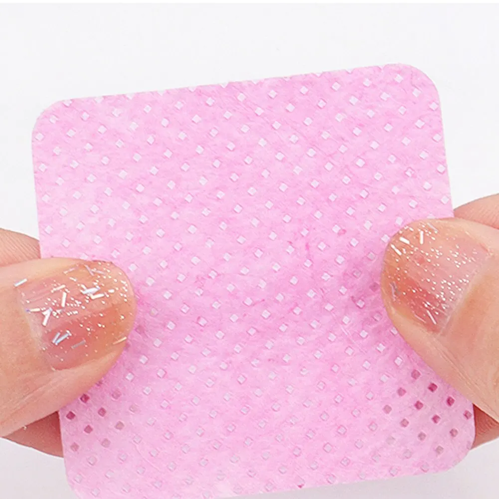 Lint Free Paper Cotton Wipes Eyelash Glue Remover Wipes Cleansing Cotton Sheet Nails Art Polish makeup remover pads Makeup Clean Pads 200pcs