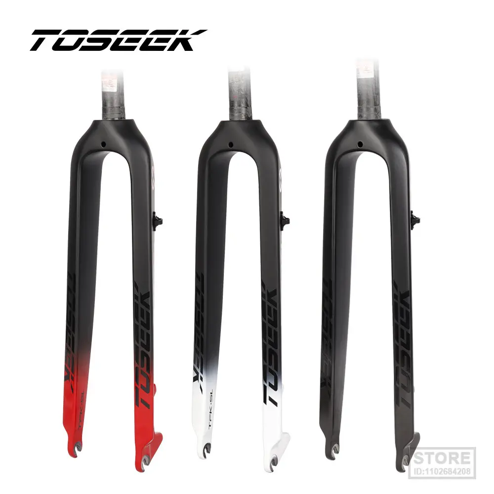 

TOSEEK TFK-SL Carbon Bicycle Fork 29 Straight Tube Bike Hard 560g Framework Mtb Front For