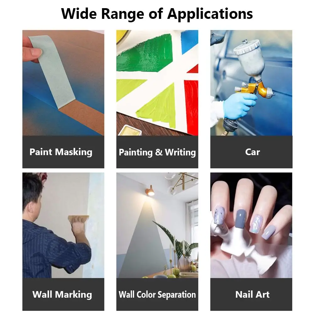 15M High Quality Wall Art No Trace DIY Decoration Masking Tape Washi Tape Latex Paint Separation Weak Viscous