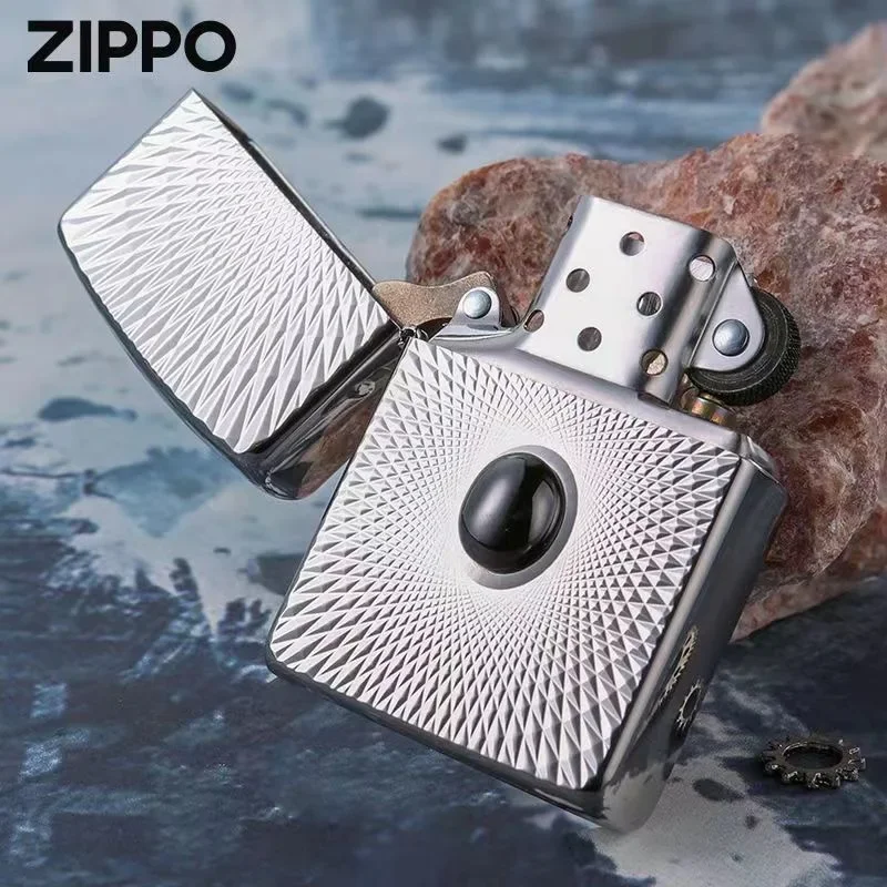 Accendino Zippo Edizione Limitata Lucky Rock Stone Silver Collezione Antivento In Scatola