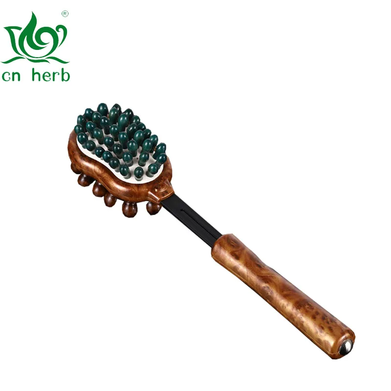 CN Herb Wooden Health Hammer Beats Neck, Shoulders and Back Massage Hammer Professional Meridian Beater  Back Massager