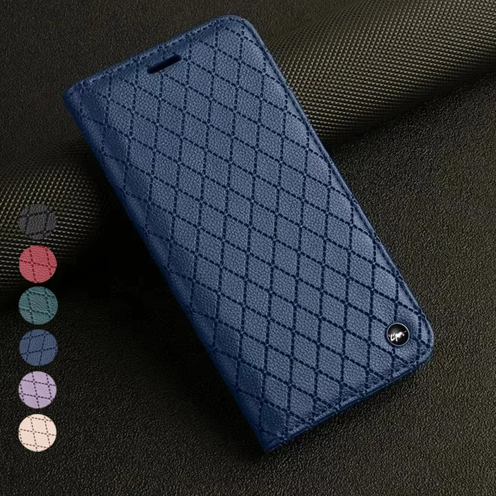 Leather Flip Wallet Phone Case - Protective Book Cover