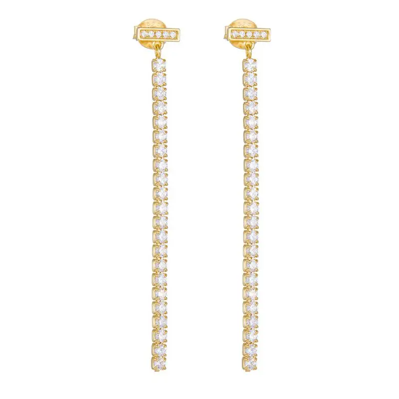 

Серьги-подвески с бахромой из серебра 925 пробы, 18 к