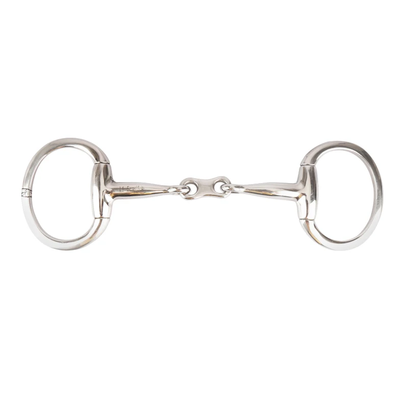 O type Equestrian Horse Riding Riding Gag Bits French Link Bradoon 145mm Horse Mouth Armature three joints gag bits pony horse baud gag bit horse riding schooling equestrian equipment 90mm horse mouth snaffle