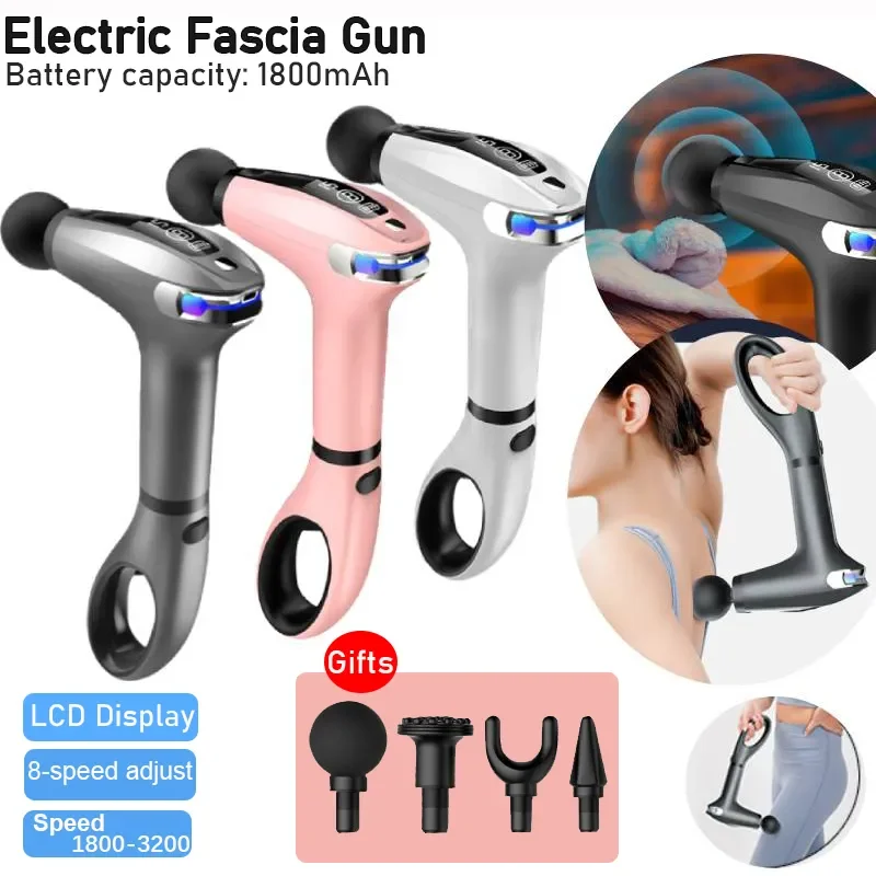 

Massage Gun Fitness Extended Massage Tapping Deep Tissue Muscle Massager Gun Fascia Gun for Full Body Back and Neck Pain Relief