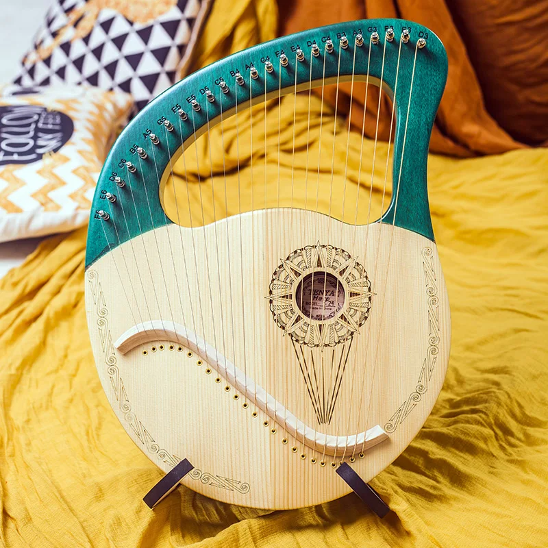 

Classical Ethnic Lyre Harp 19 Strings Lira Unusual Professional Instrument Rare Traditional Tuning Arpa De Boca Music Instrument