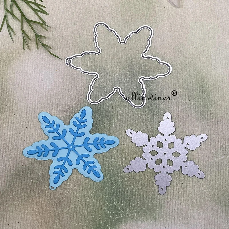 

Snowflake background decoration Metal Cutting Dies Stencils Die Cut for DIY Scrapbooking Album Paper Card Embossing