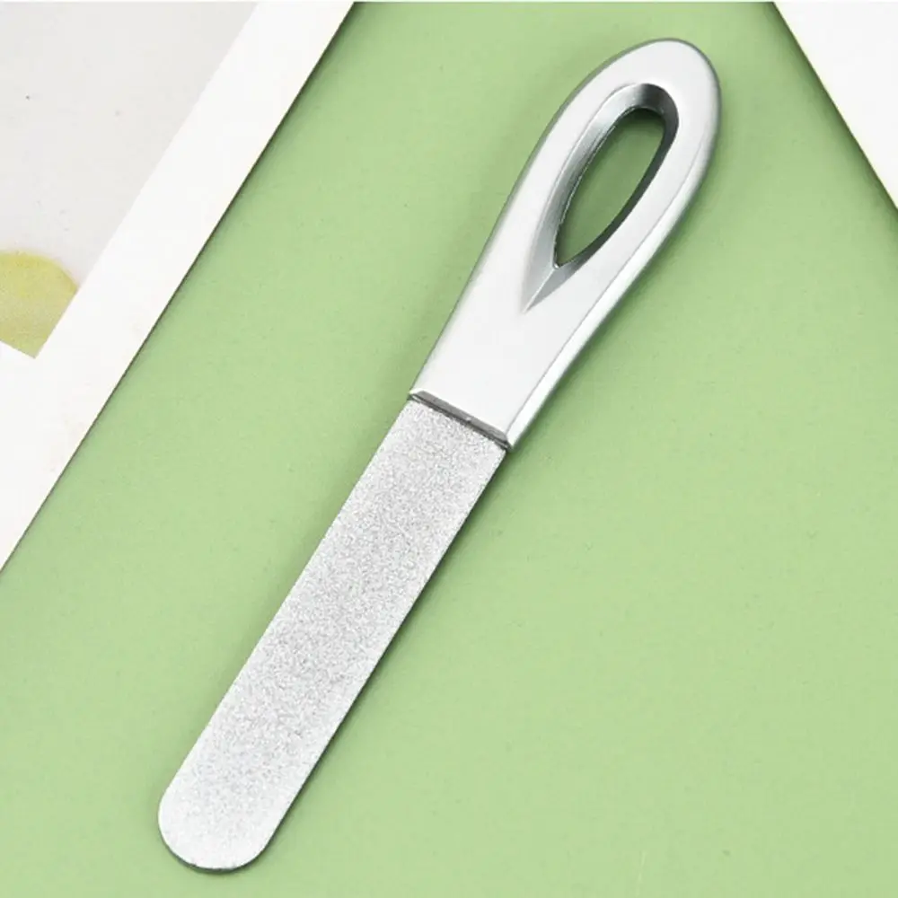 Stainless Steel Double Side Polishing Pedicure Grinding Nail File Fingernail Keep Nail Art Tools Polishing File