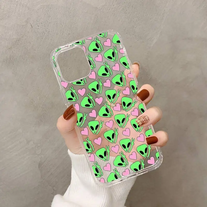 Aesthetics Cartoon Alien Space Phone Case